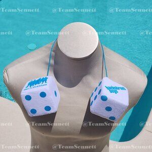 Backstreet Boys Fuzzy Dice // Into the Millennium Las Vegas 2025 / Car Accessory